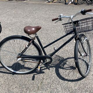 自転車　カゴ大きめ　鍵付き　27インチ　オートライトの画像