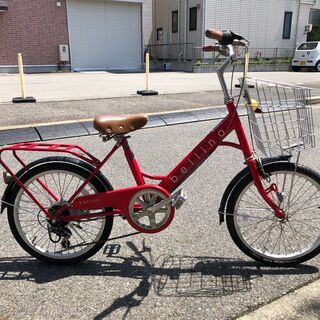 ミニベロ　bellino　自転車　女性向け　コンパクト20インチ...