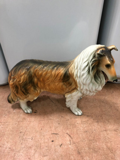 犬の置物  コリー犬？ 小さめ 軽いです しげん屋