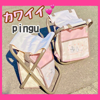 🌈アウトドア用品❣️🌈【キャンプ用コンパクトチェア⛺️】カワイイ...
