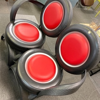 未使用　タイヤモチーフソファー