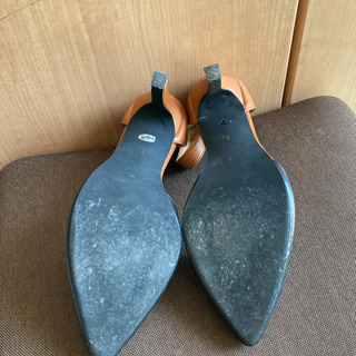 バイカラーパンプス　Lの画像