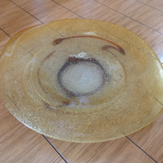 泡ガラス　大皿未使用