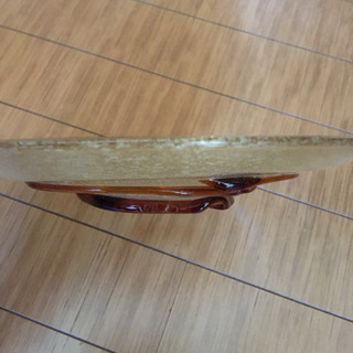 泡ガラス　大皿未使用の画像