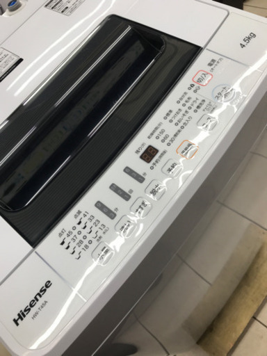 【10％OFFセール！】Hisense ハイセンス HW-T45A 2017年製 4.5kg 洗濯機