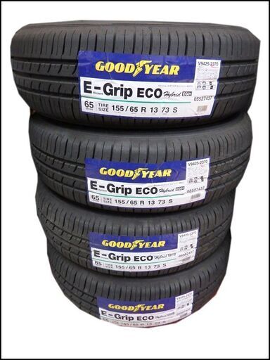 未使用/グッドイヤー◆EfficientGrip ECO EG01/155/65R13◆オンロード/夏タイヤ◆20年43週×3/20年42週×1/4本セット