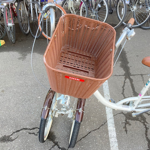 ■365/ミムゴ■バンビーナ　2人乗り三輪車　OGKカゴ/リアシート　前輪20インチ　後輪24インチ　USED