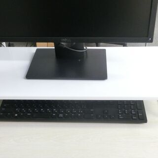 SANWA 机上液晶モニタスタンド D300 ホワイト 60×30×8.5cm 未開封の画像