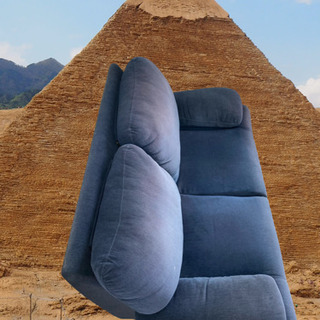 布生地ソファ差し上げますの画像