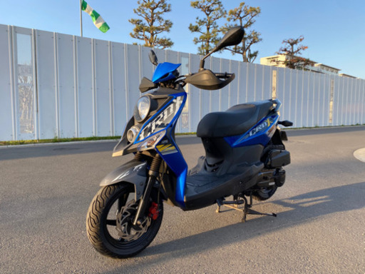 エス・ワイ・エム　SYM CROX125　クロックス125　実働車　青　4スト125cc