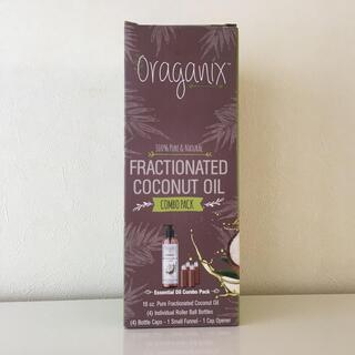Oraganixフラクショナルココナッツオイルとローラーボトル-セットの画像