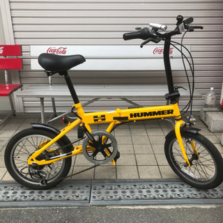 HUMMER  ハマー　折りたたみ自転車 シマノ(6段変速)ライト付き！