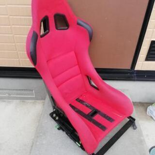バケットシート　シートレール付き　メーカー不明