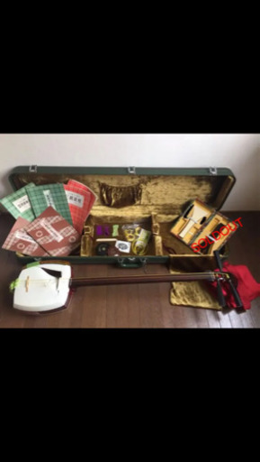 最終値下げ！紅木★津軽三味線（指すり、調子笛、糸、楽譜 セット）