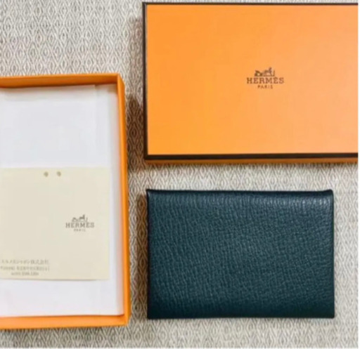 【定価5.2万/美品/室内保管/レア】エルメス　カルヴィ　名刺入れ