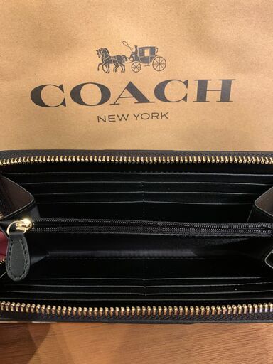 【COACH】  新品正規品 　長財布  ブラック