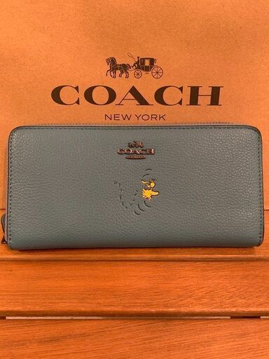 【COACH】  新品正規品 　長財布  ブルー