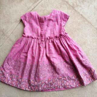 【お取引中】サイズ90 　babygap小花柄のふんわり可愛いワ...