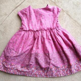 【お取引中】サイズ90 　babygap小花柄のふんわり可愛いワンピースの画像