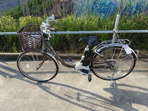 感謝セール 新基準良品 Panasonic 8.9AH 26インチ 3段 充電器、鍵付 LED 電動アシスト自転車W2