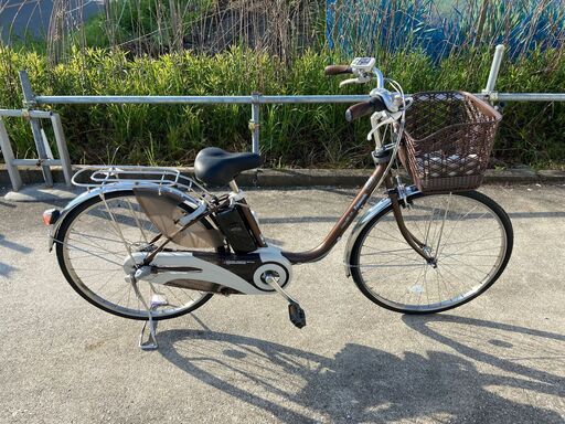 感謝セール 新基準良品 Panasonic 8.9AH 26インチ 3段 充電器、鍵付 LED 電動アシスト自転車W2