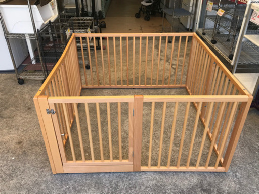 【リサイクルショップ八光　田上店】木製　犬用ペットサークル