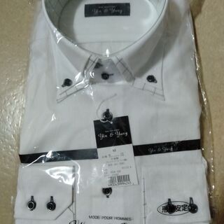 新品 長袖 ボタンダウンシャツ_Yin&Yang