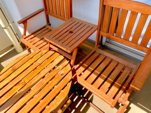 ガーデンチェア テーブル 木製