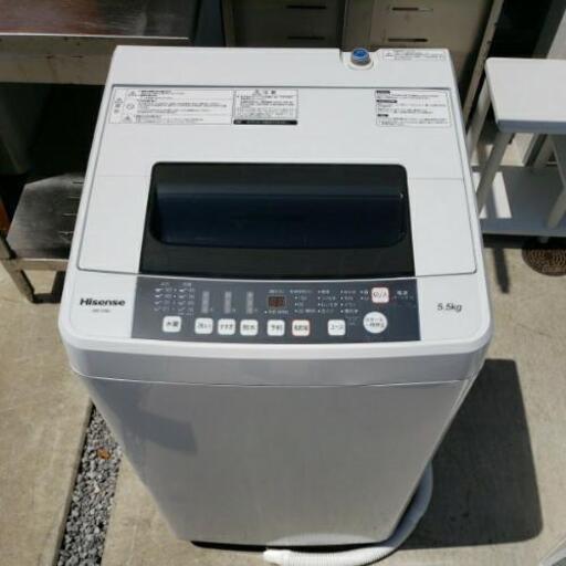 ☆美品☆ Hisense ハイセンス 5.5kg 全自動洗濯機  HW-T55C 2019年製