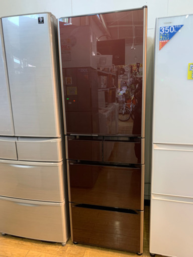 ⭐️人気⭐️2016年製 HITACHI 401L冷蔵庫 R-S4200F ガラス扉 真空チルド 日立 日本製