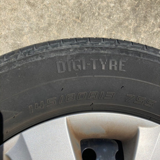 タイヤ鉄ホイールセット　4本145/80R13 引渡し日決定の画像