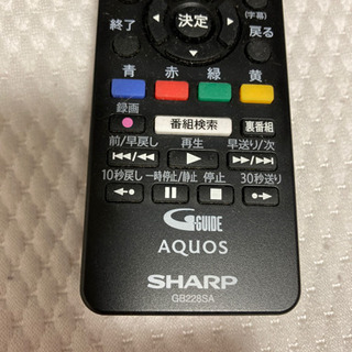 新品未通電　シャープ　SHARP AQUOS 純正テレビリモコンの画像