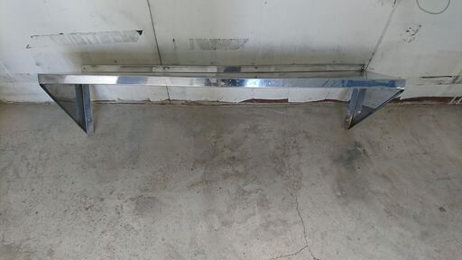 吊棚 ステンレス 業務用 壁掛け 1段 平棚 三角棚 幅120cm 厨房 キッチン 飲食店 ②