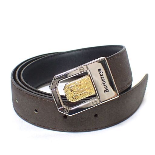 AA453 BURBERRY レザー ベルト ビジネス リバーシルブル