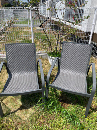 月末までに引き取りの方お値下げします！ガーデンチェア　2脚セット