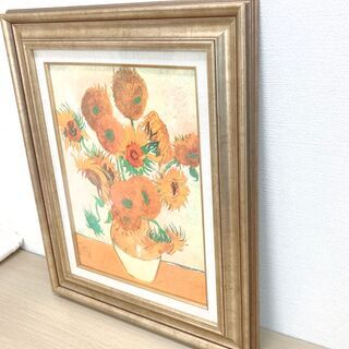 ゴッホ ひまわり 額付ポスター USED Vincent Van Gogh!（アート