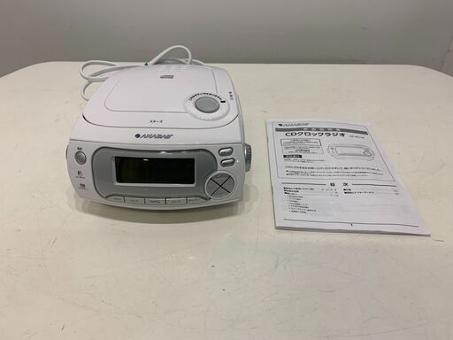 (210420)　CDクロックラジオ　取扱説明書付き　CD-RC118
