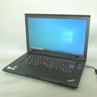 送料無料 1台限定 ノートパソコン 中古動作良品 15.6型 Lenovo SL510 Celeron 4GB 250GB DVDマルチ Windows10 LibreOffice 初心者向け