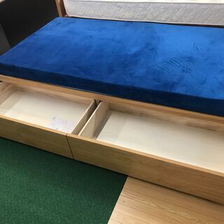 愛品館八千代店】無印良品 シングルベッド パイン材②