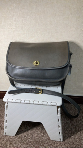 4MKO245 COACH ショルダー 黒 グレー コンパクト