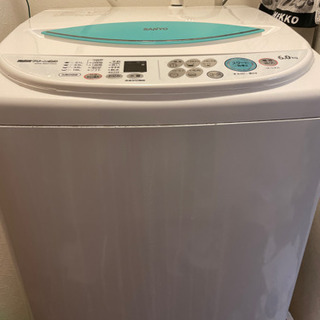 【無料】SANYO 洗濯機6kg お譲りします