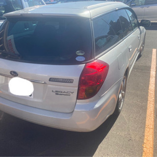 スバル　レガシィツーリングワゴン　4WD ホワイトの画像