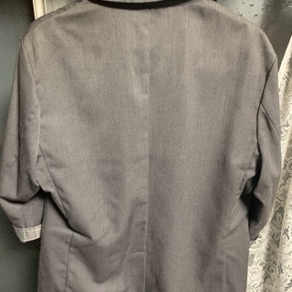 中古 七分袖ジャケット グレー Mサイズの画像