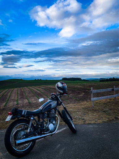 ヤマハ　SR400 2型　前後ドラム