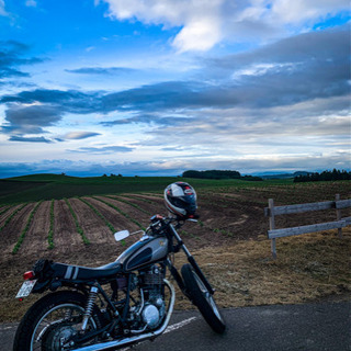 ヤマハ　SR400 2型　前後ドラム
