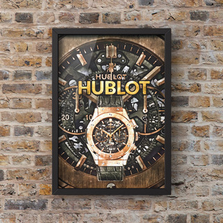 130 HUBLOT ウブロオマージュアートポスター(フレーム付き)
