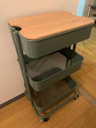 IKEAワゴン　グリーン