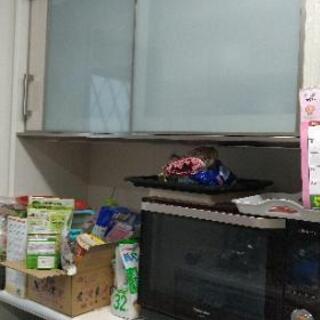 ニトリ カップボード ホワイト 食器棚の画像