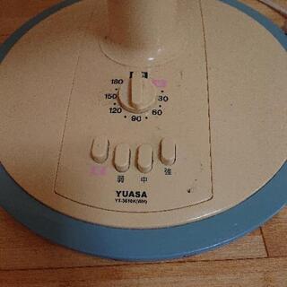 訳あり ユアサの扇風機の画像