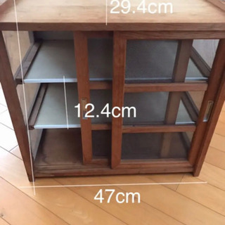 和風　レトロ　3面棚　蝿帳
